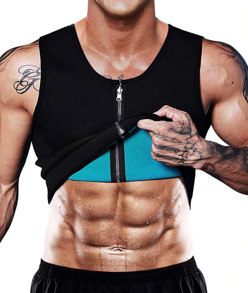 New Men's Compress Zipper Vest