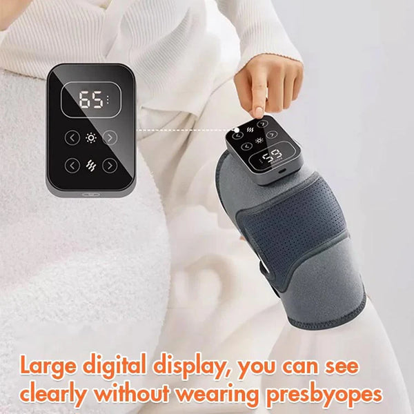 Heated Knee Massager with Adjustable Straps