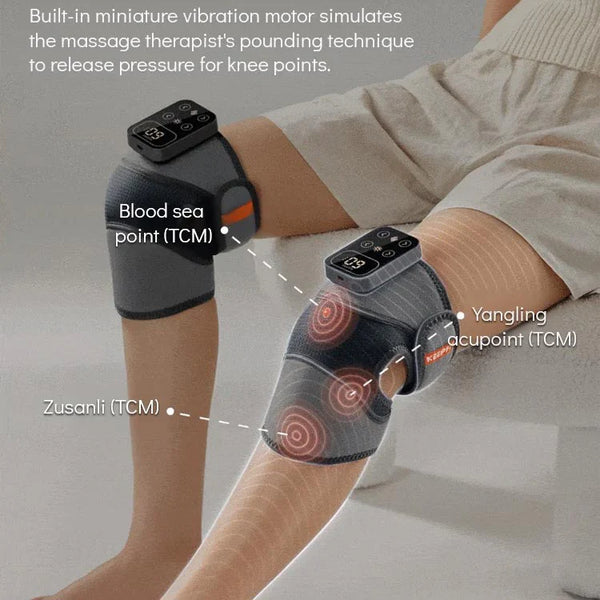 Heated Knee Massager with Adjustable Straps