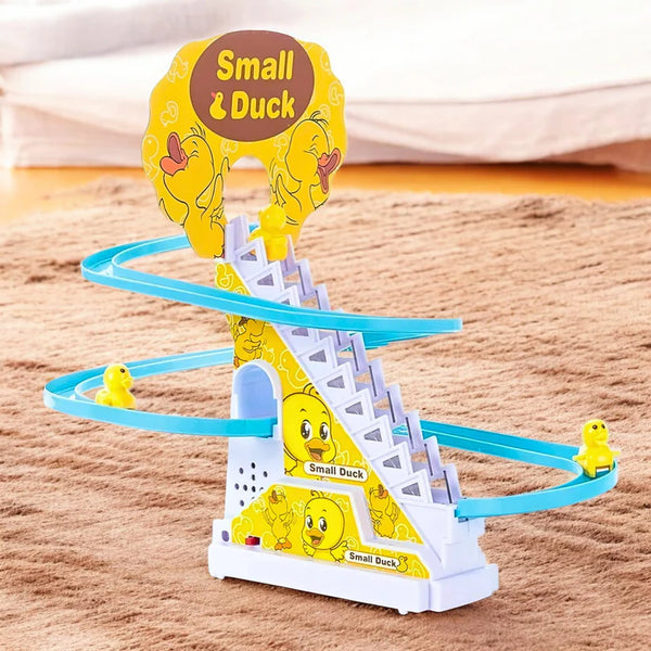 Fun Duck Slide Toy Set with Lights and Music