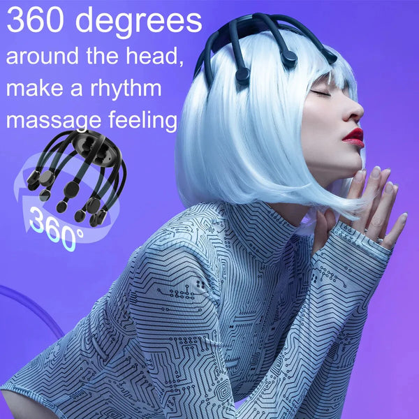 Calm and Relaxing Octopus Head Massager