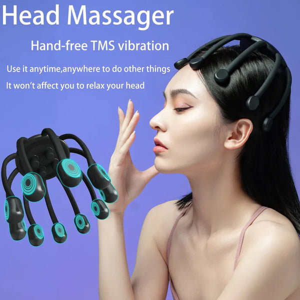 Calm and Relaxing Octopus Head Massager
