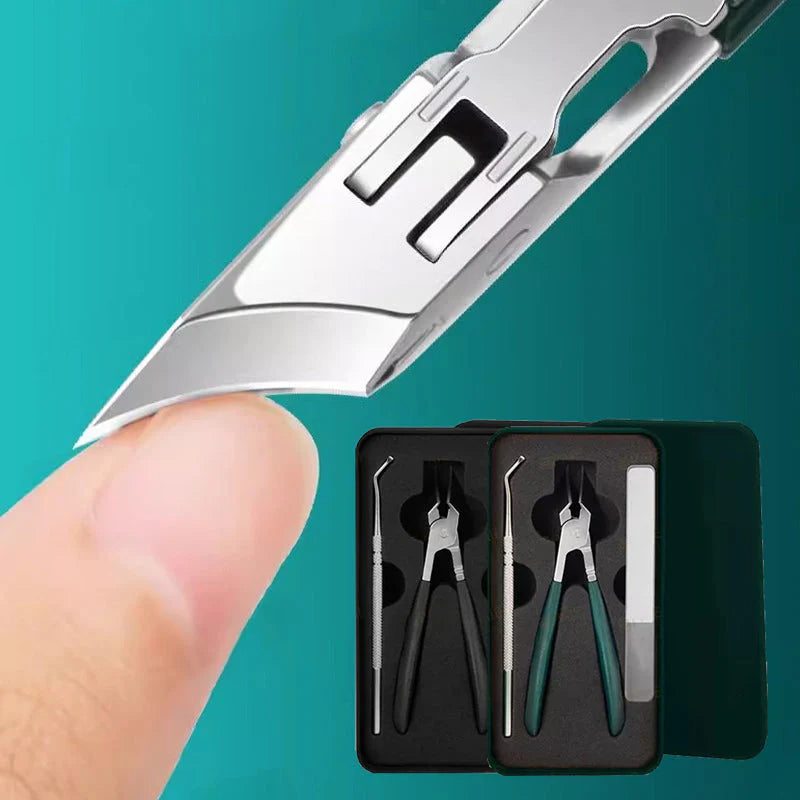 Anti-Splash 25° Slant Edge Nail Clipper 3-Piece Set