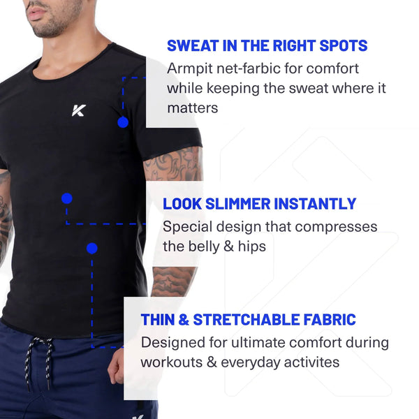 Men's Sweat Sauna Shirt for Fat Burn and Fitness
