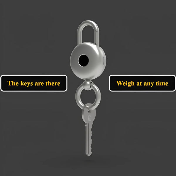 3-in-1 Mini Digital Weight Machine Keychain – Scale, Watch & Key Holder
