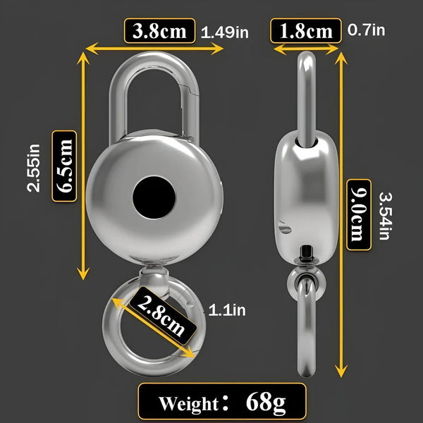 3-in-1 Mini Digital Weight Machine Keychain – Scale, Watch & Key Holder